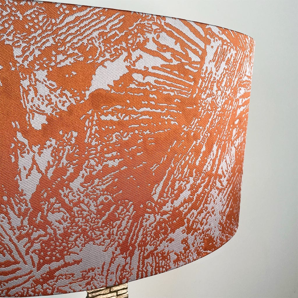 Rocke Bespoke Lampshade in Fossil Terracotta