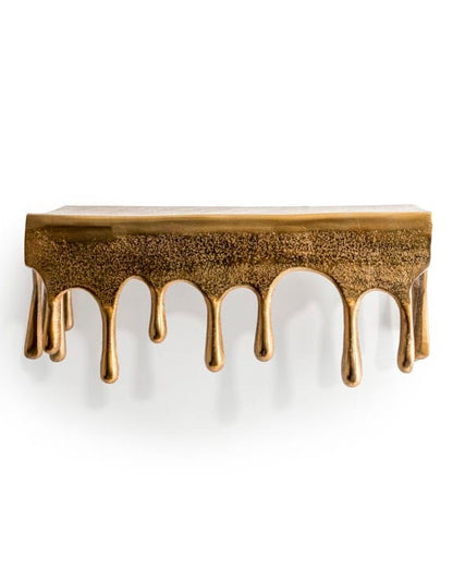 Gold Drip Wall Shelf