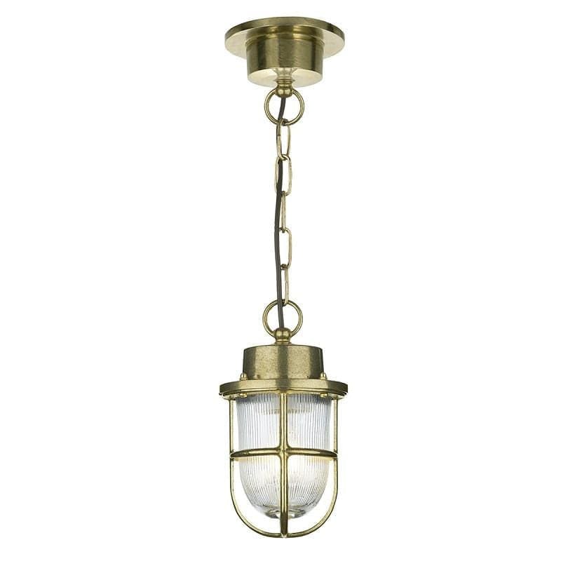 David Hunt Harbour 1 Light Pendant Brass