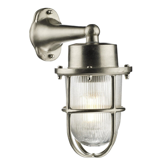 David Hunt Harbour 1 Light Down Wall Light Nickel