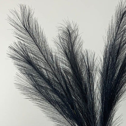 Grey Faux Pampas Grass Stem (Set of 3)