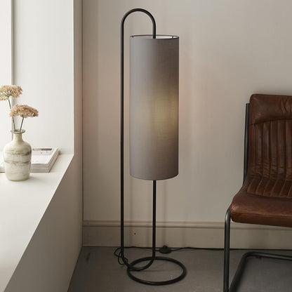 Hoop Matt Black Floor Lamp