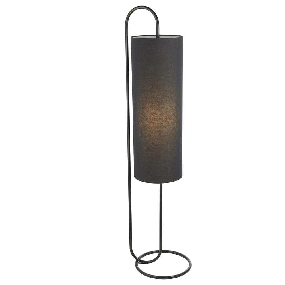 Hoop Matt Black Floor Lamp