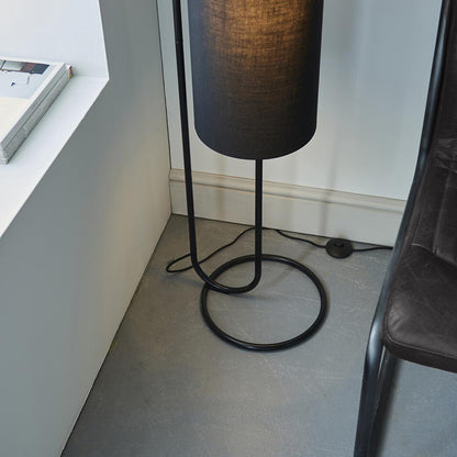 Hoop Matt Black Floor Lamp