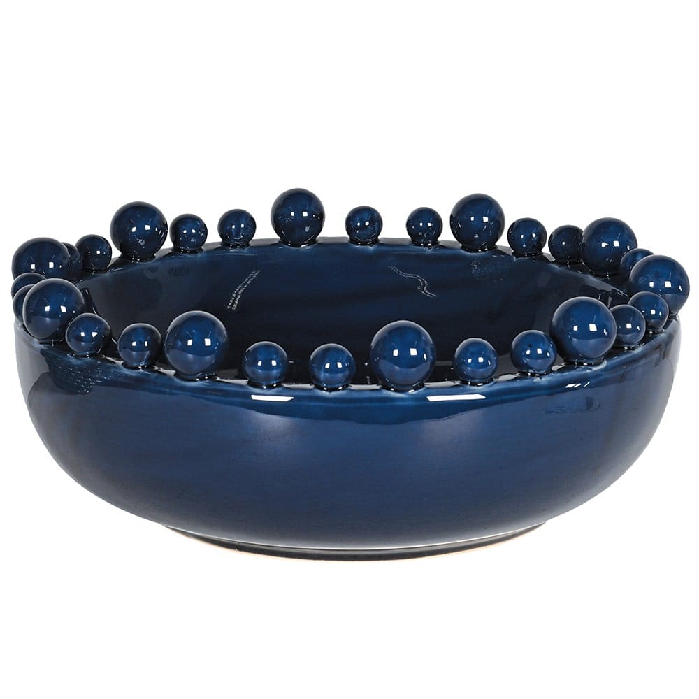 Dark Blue Bowl with Balls