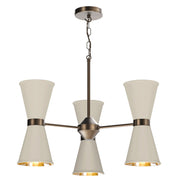 David Hunt Hyde 6 Light Antique Brass Pendant - Choose Your Shades