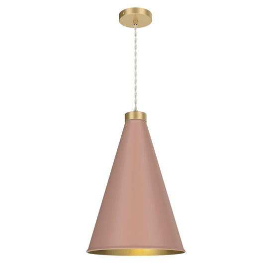 David Hunt Large Blush Pink Hyde Pendant