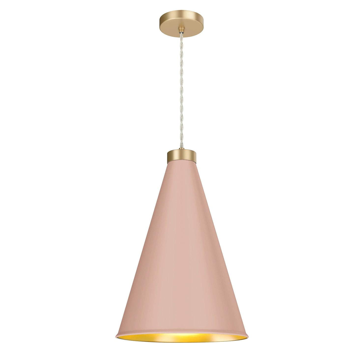 David Hunt Large Blush Pink Hyde Pendant