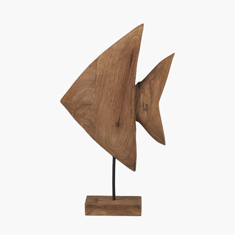 Handcarved Mango Wood Angelfish Ornament