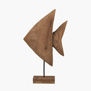 Handcarved Mango Wood Angelfish Ornament