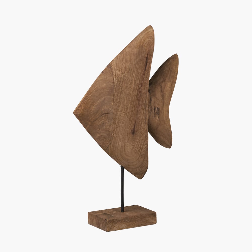 Handcarved Mango Wood Angelfish Ornament
