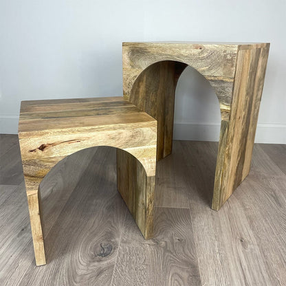 Hazel Set of 2 Arched End Tables