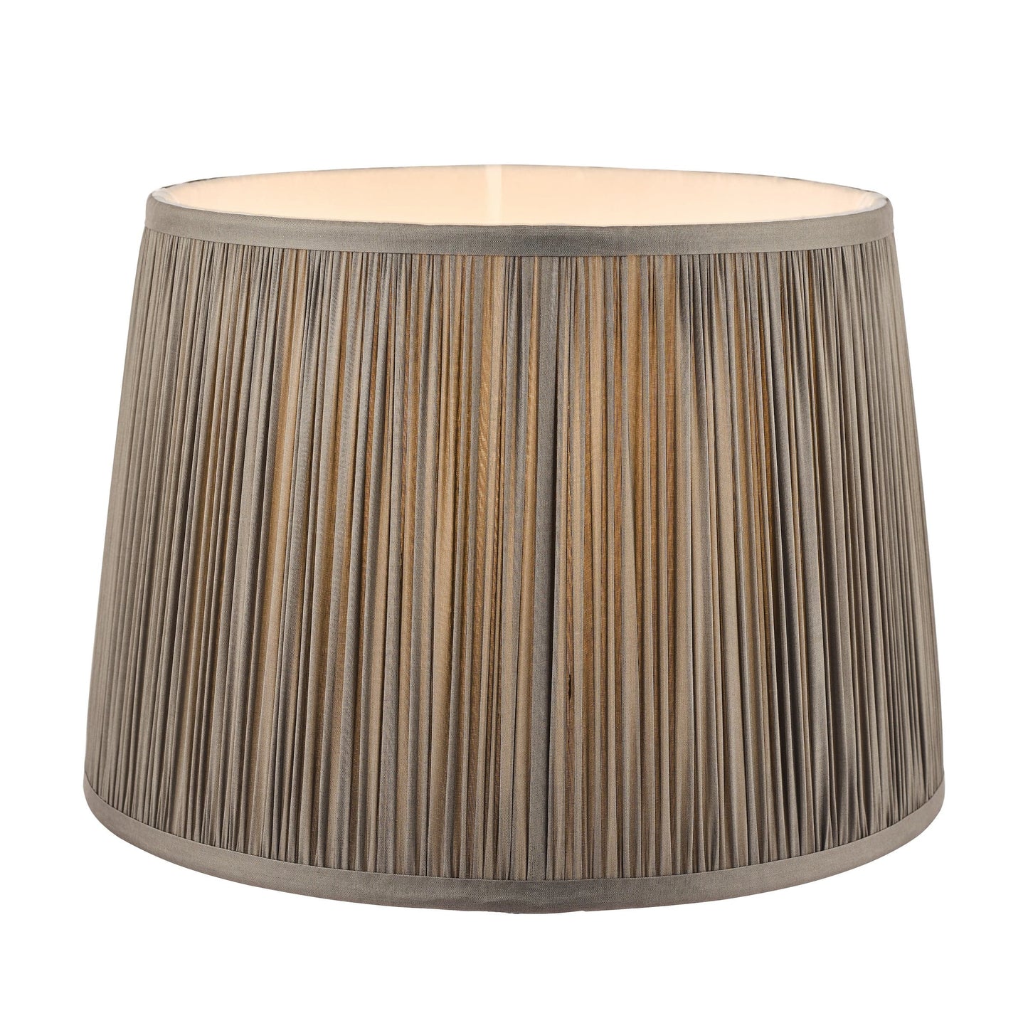 Textured lampshade on a white background