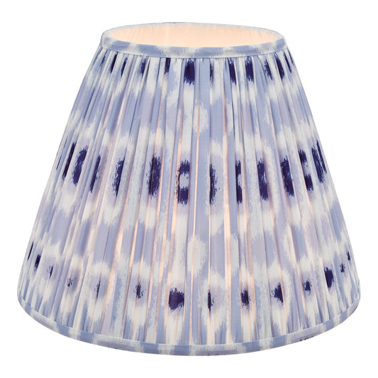 Ikat Blue & White Cotton Tapered Shade