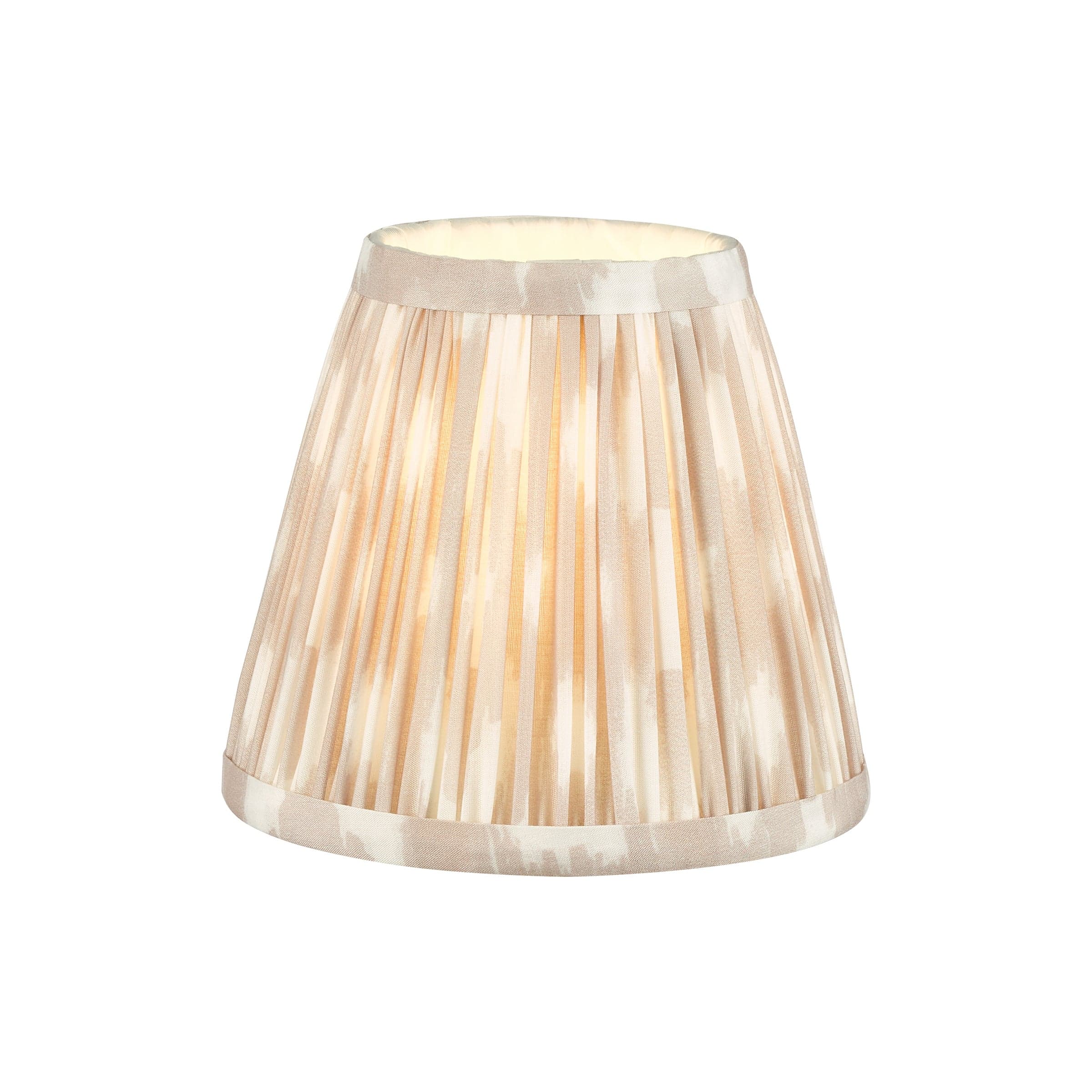 Ikat Taupe Cotton Tapered Shade