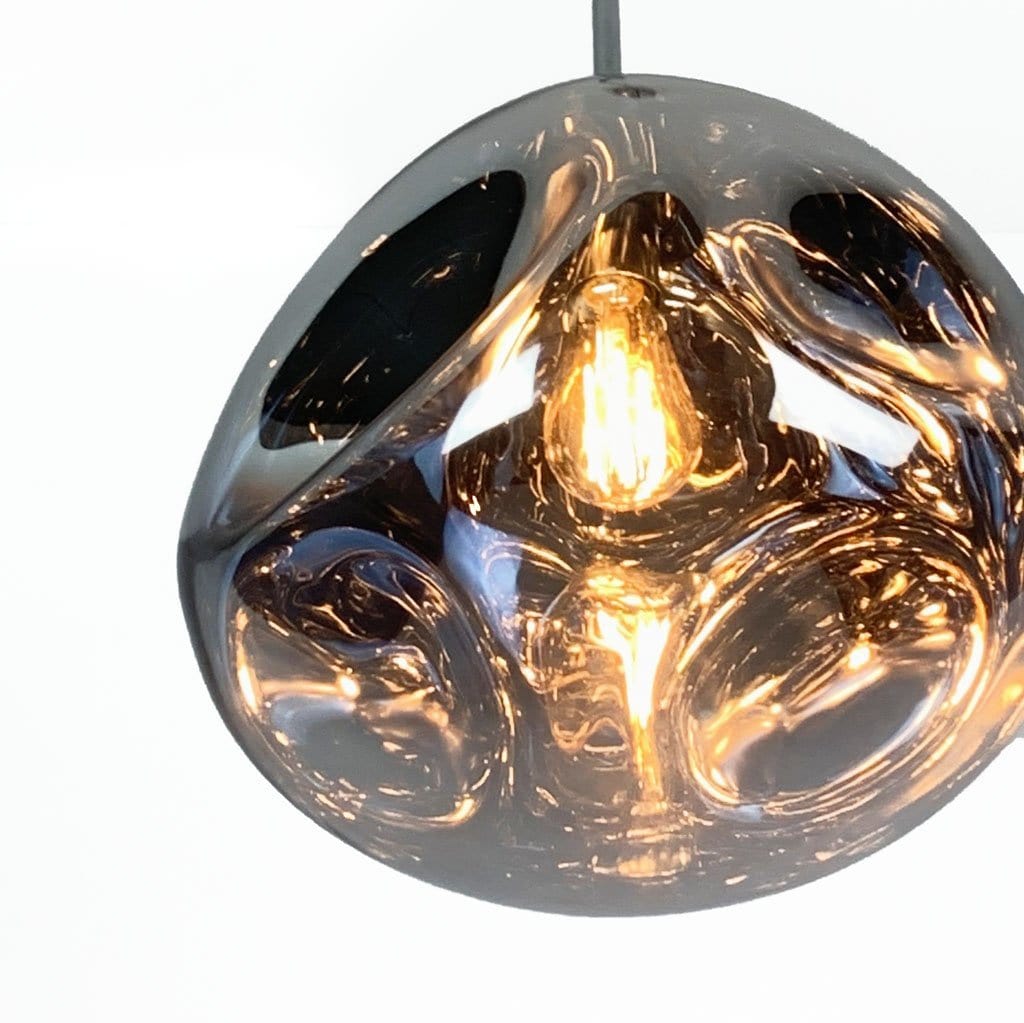 Nina Chrome Glass 1 Light Large Pendant