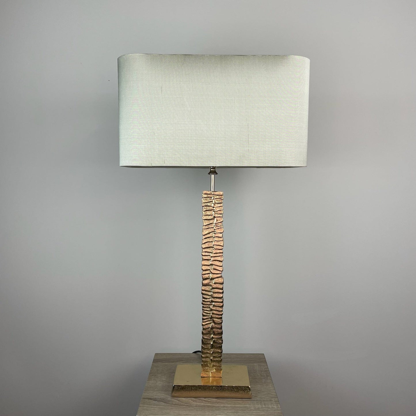 Paperbark Small Opulent Gold Table Lamp with Choice of Rectangle Shade