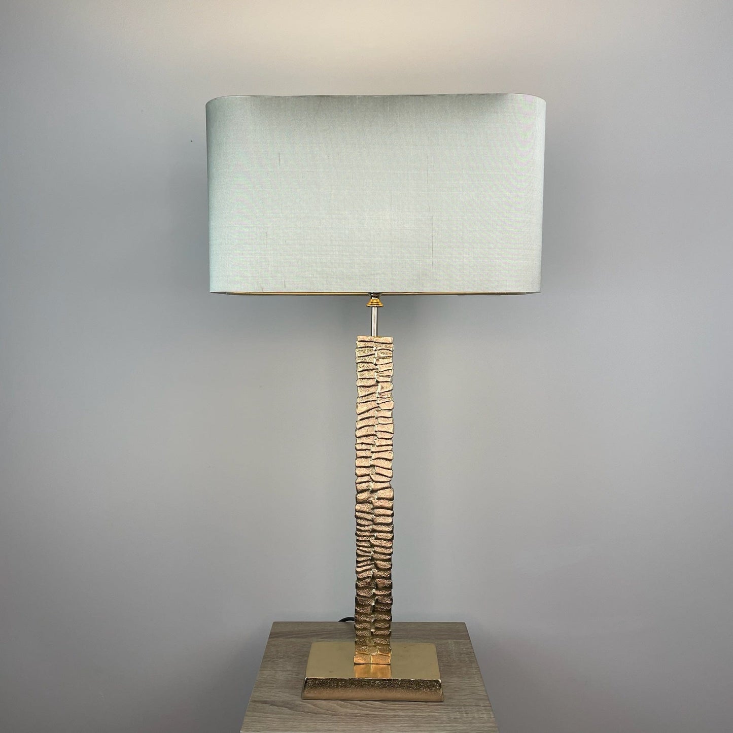 Paperbark Small Opulent Gold Table Lamp with Choice of Rectangle Shade