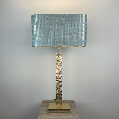 Paperbark Small Opulent Gold Table Lamp with Choice of Rectangle Shade