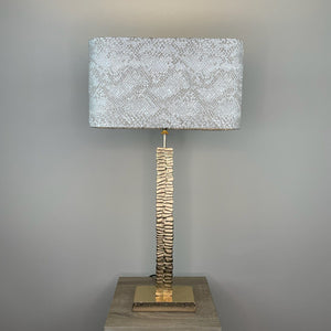 Paperbark Small Opulent Gold Table Lamp with Choice of Rectangle Shade