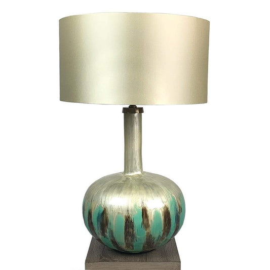 Kiri Enamel Azurite Finish Glass Table Lamp