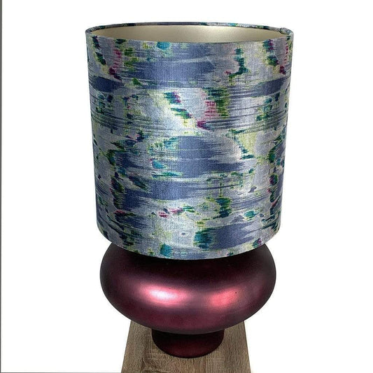 Rugari Enamel Sangria Finish Glass Table Lamp with Choice of Shade