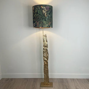Trident Gold Floor Lamp with Arte Moooi Menagerie of Extinct Animals