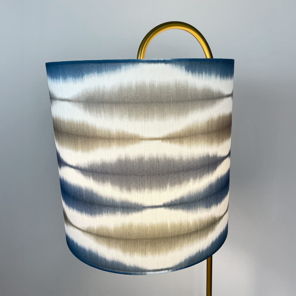 Bronze Idra Floor Lamp with Usuko Ink/Slate Lampshade