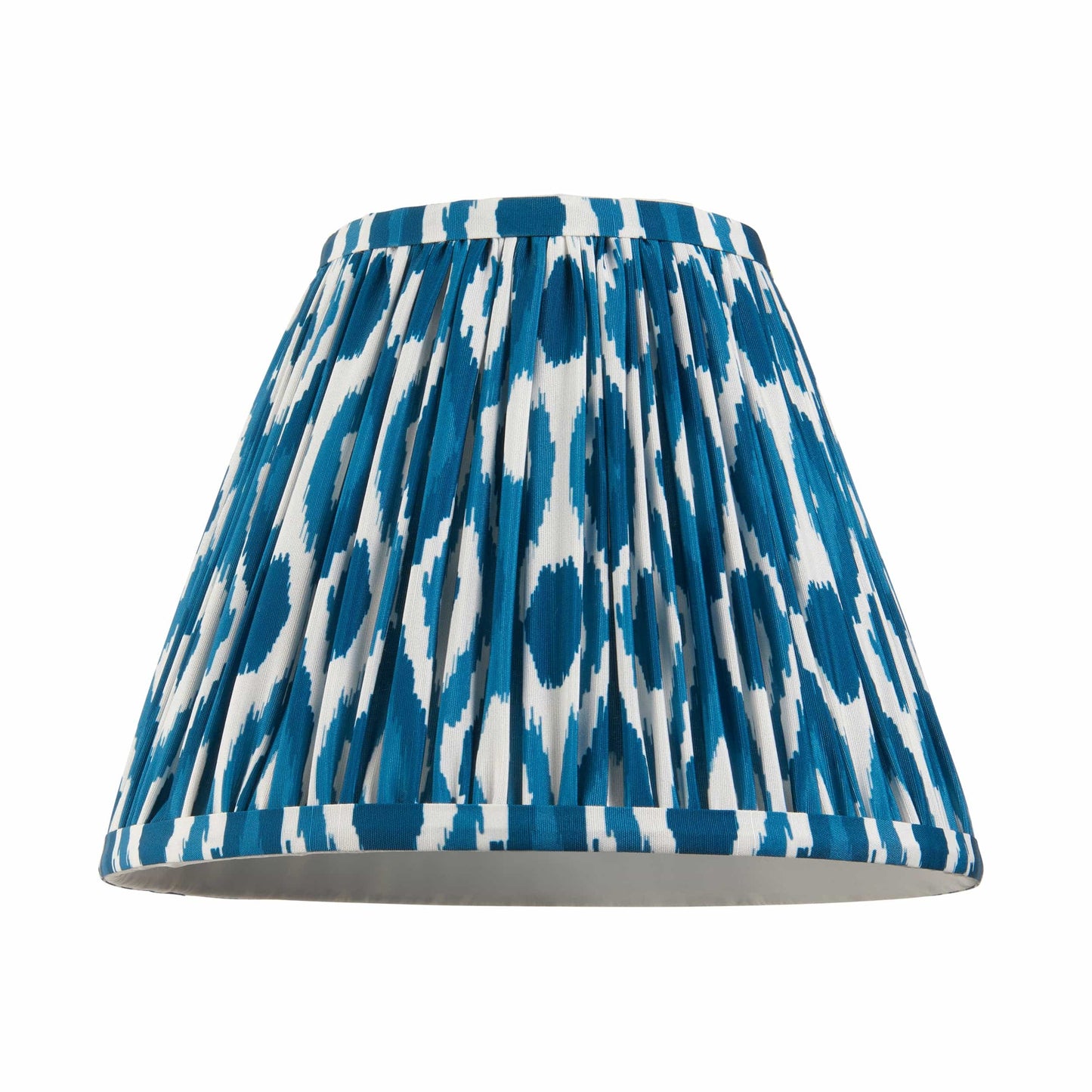 Ikat Pleated Shade - Marine Blue