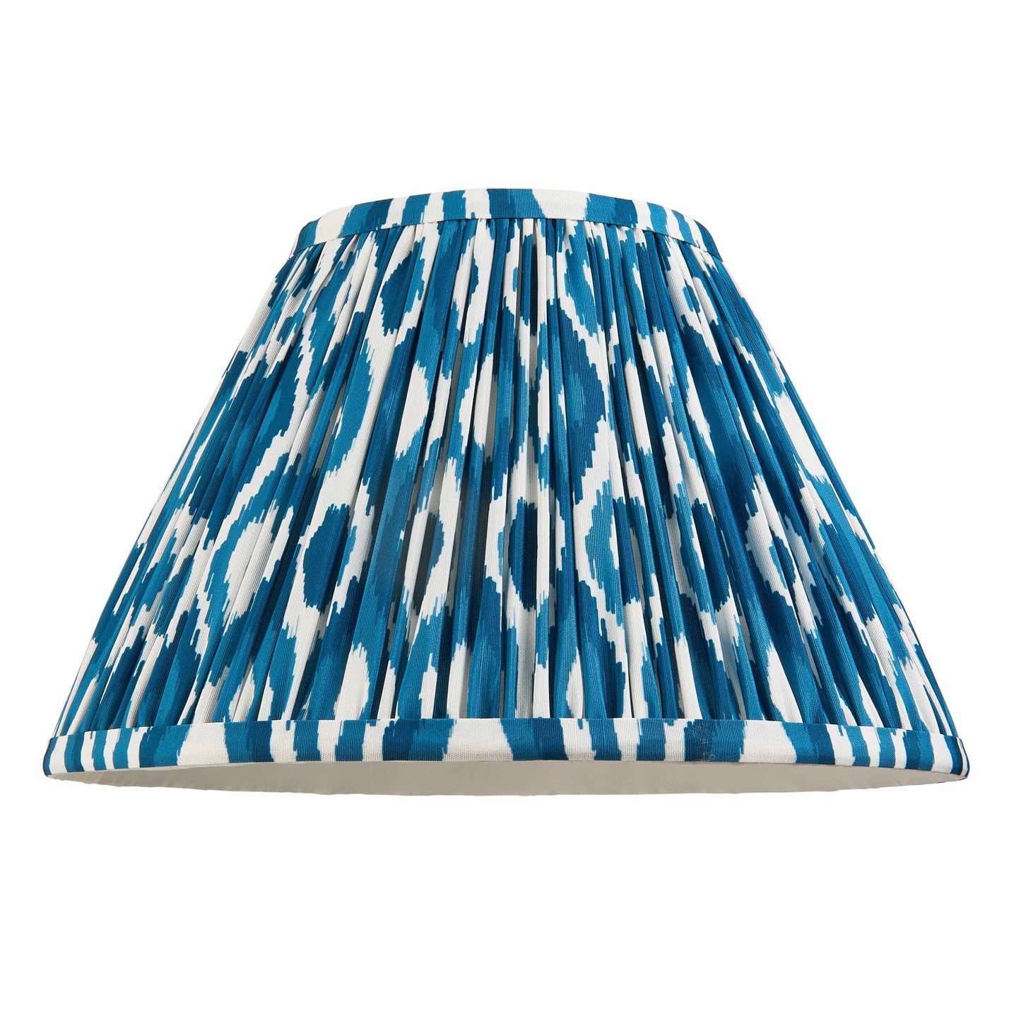 Ikat Pleated Shade - Marine Blue