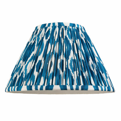 Ikat Pleated Shade - Marine Blue