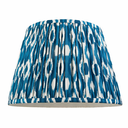 Ikat Pleated Shade - Marine Blue