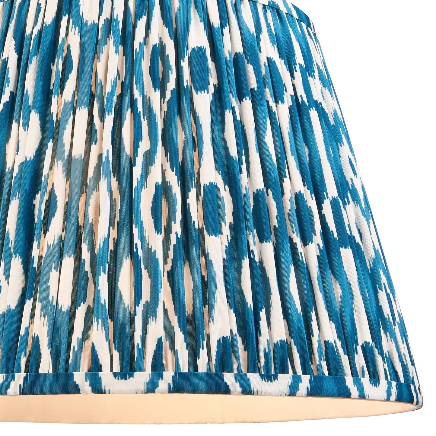 Ikat Pleated Shade - Marine Blue