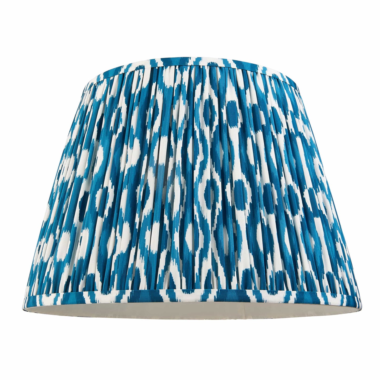 Ikat Pleated Shade - Marine Blue