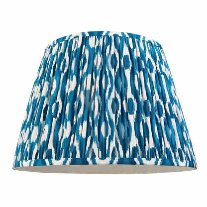 Ikat Pleated Shade - Marine Blue
