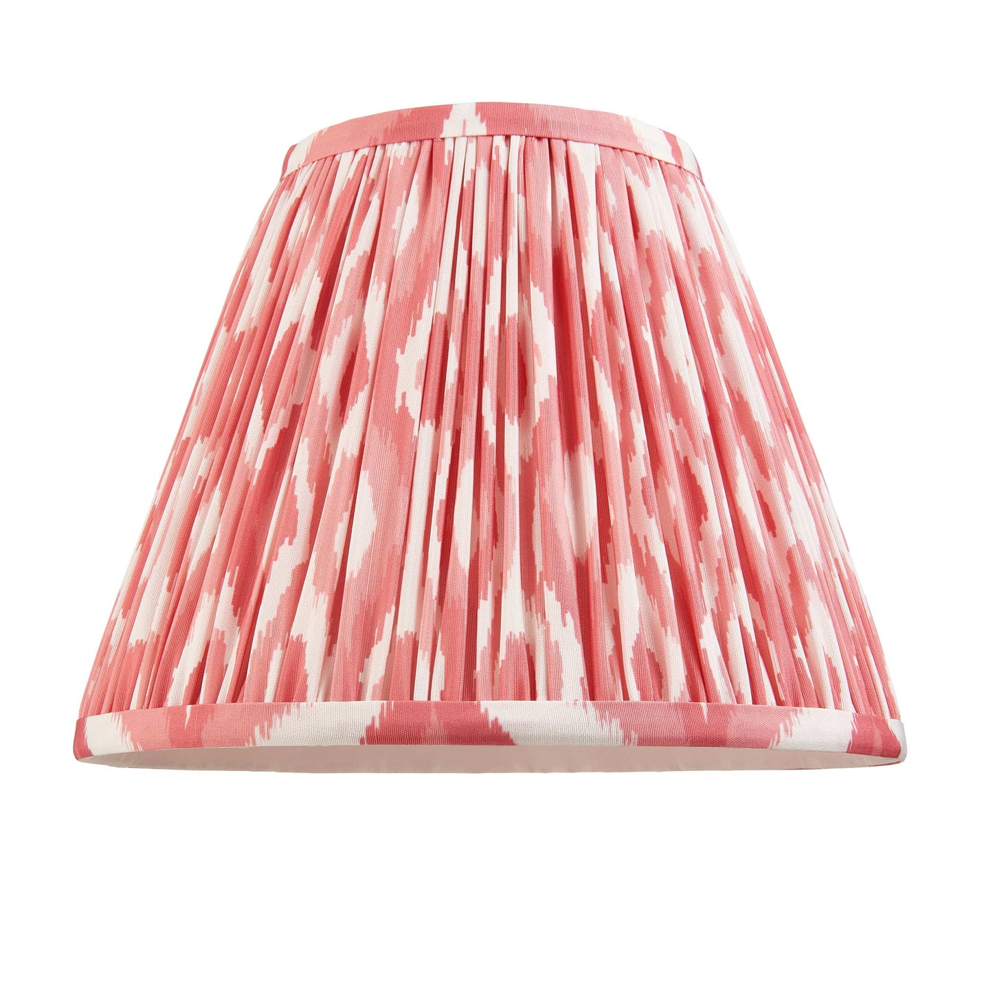 Ikat Pleated Shade - Pink Coral