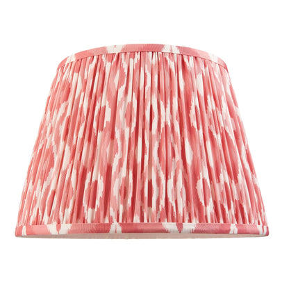 Ikat Pleated Shade - Pink Coral