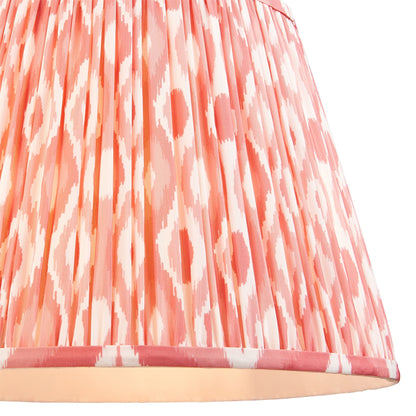 Ikat Pleated Shade - Pink Coral
