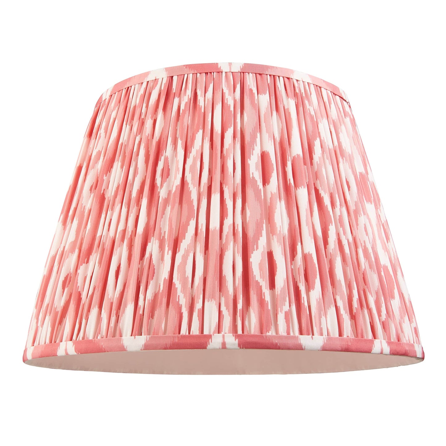 Ikat Pleated Shade - Pink Coral