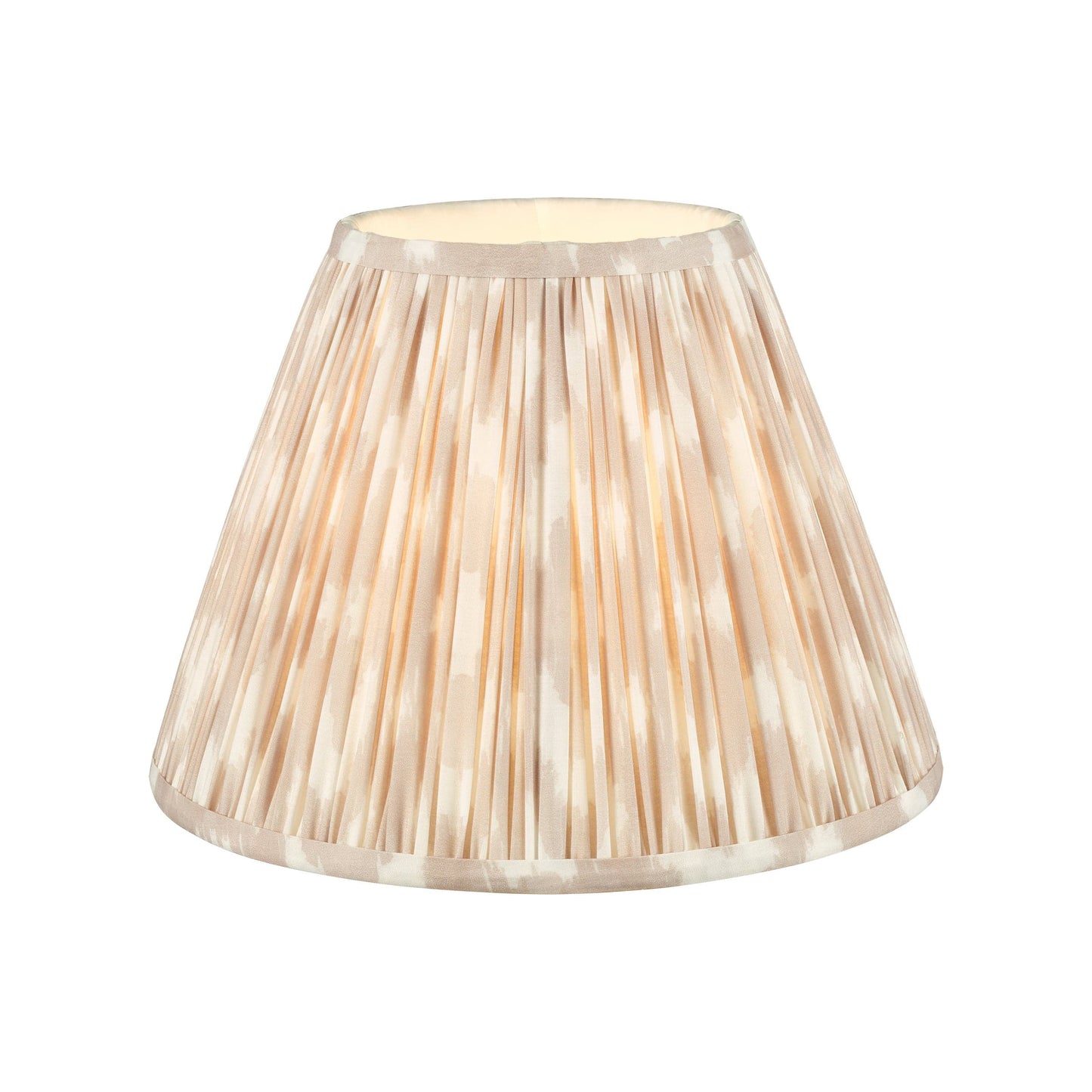 Ikat Taupe Cotton Tapered Shade