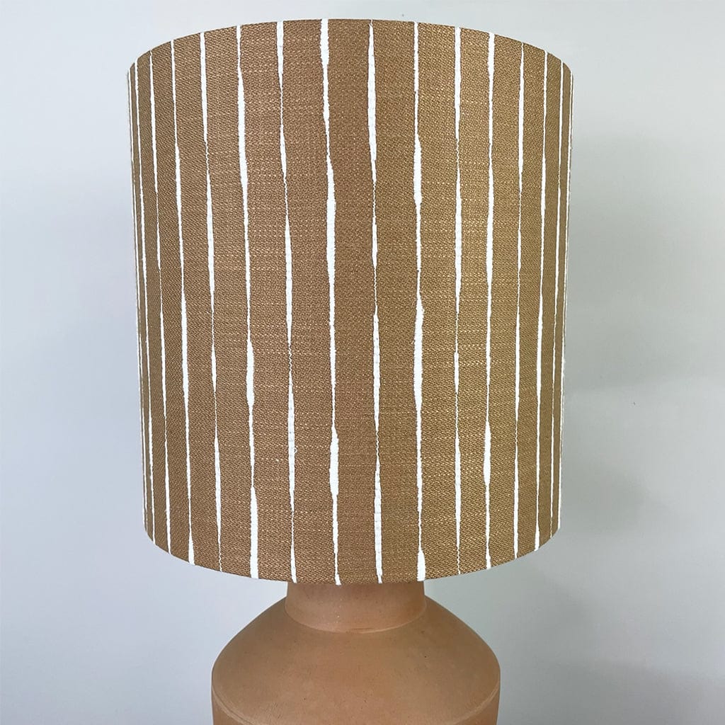 Inna Natural Urn Terracota Table Lamp with Luis Desert Lampshade