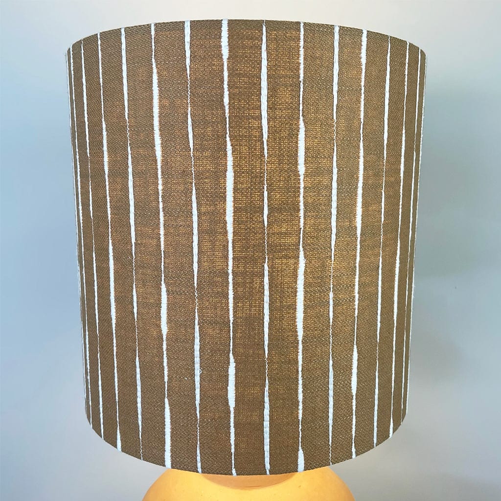 Inna Natural Urn Terracota Table Lamp with Luis Desert Lampshade