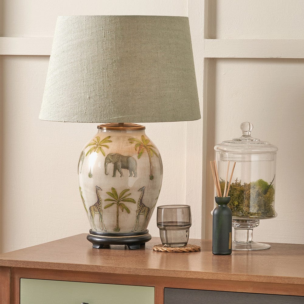 Jenny Worrall Safari Oval Table Lamp