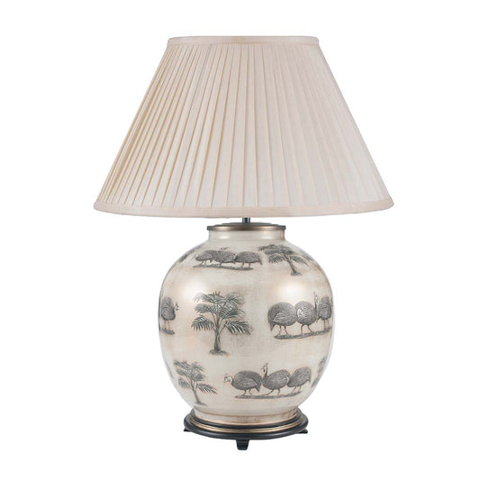 Jenny Worrall Guinea Fowl Large Round Table Lamp