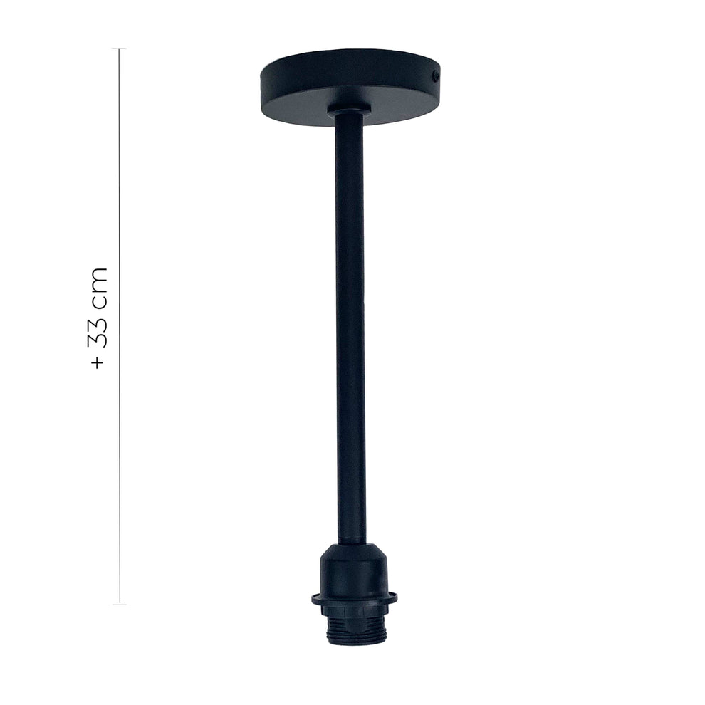 Matt Black Pendant Light Fitting Cotterell & Co