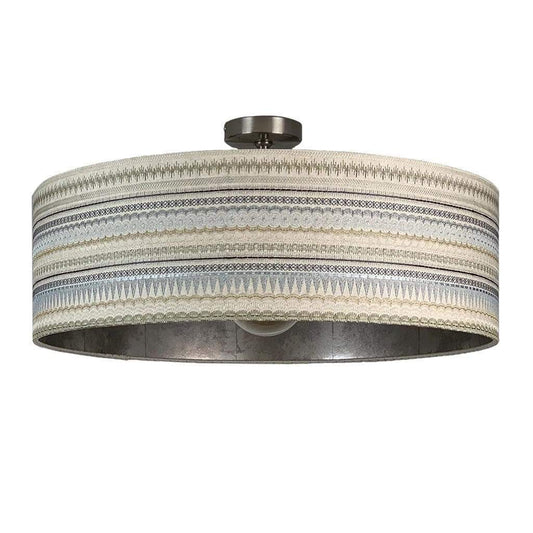 Mikado Pendant Shade with Anthology Oxidise Lining in Mink