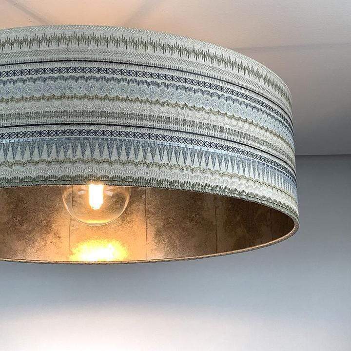 Mikado Pendant Shade with Anthology Oxidise Lining in Mink