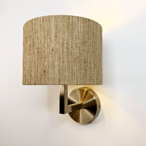 Emma Antique Brass Wall Light with Choice of Shade