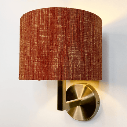 Emma Antique Brass Wall Light with Choice of Shade