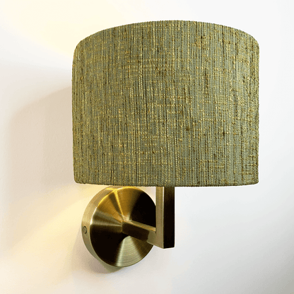 Emma Antique Brass Wall Light with Choice of Shade